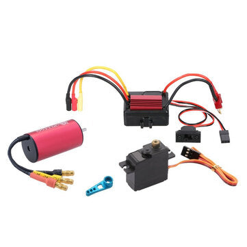 Wltoys A959 A979 A959-B 1/18 RC Car Upgraded Brushless 2435 Motor 35A ESC 21G Servo TX RX Combo Set Parts