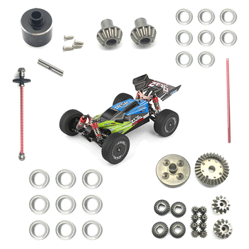 Wltoys 144001 Upgrade Metal Parts Differential/Central Drive Shaft/Gear/Steering Cup Bearing