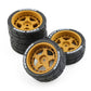 4PCS Drift Rally RC Tires Wheels 12mm Hex for Wltoys HPI KYOSHO TAMIYA TT02 XV0 1/10 Car Vehicles Model Parts