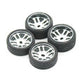 1/28 Metal Wheel Hub Two Narrow and Two Widen Tires RC Car Vehicle For Wltoys 284131 Models Parts