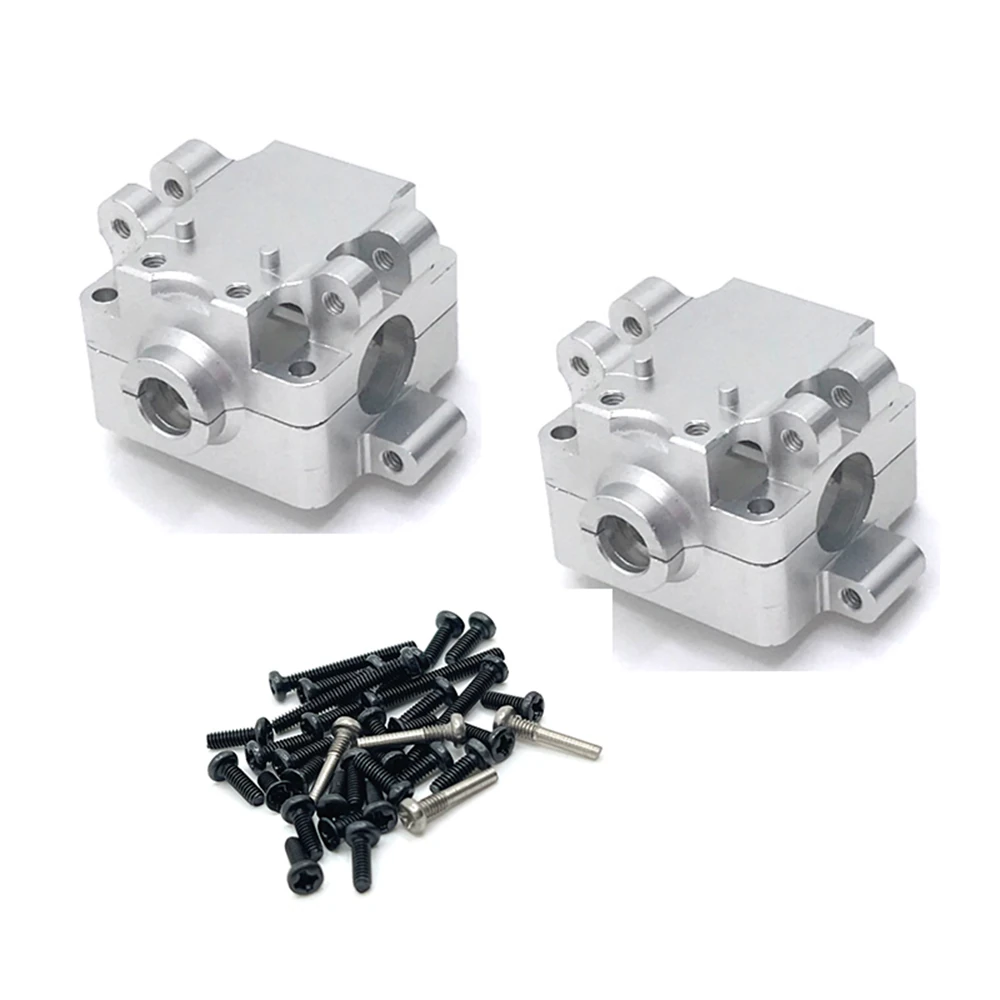 2PCS Upgraded Metal Front Rear Geabox for Wltoys 1/28 284131 K989 K979 K969 Drift RC Cars Vehicles Models Spare Parts