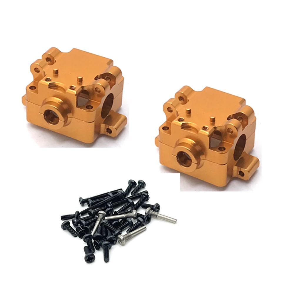 2PCS Upgraded Metal Front Rear Geabox for Wltoys 1/28 284131 K989 K979 K969 Drift RC Cars Vehicles Models Spare Parts